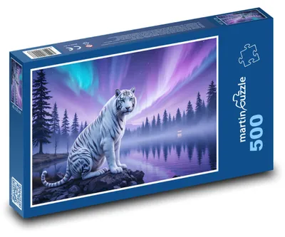 Obrázek produktu pro martinpuzzle - Puzzle 500 - Tygr a polární záře