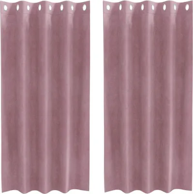 Obrázek produktu pro vidaXL Zatahovací závěsy 2 ks Tmavě růžová 140 x 175 cm Velvet
