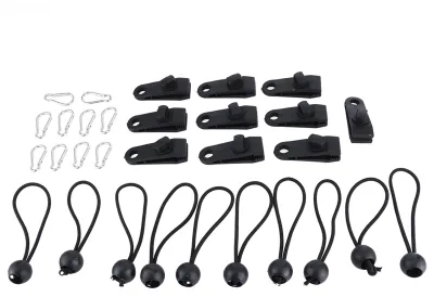Image de Boucle de fixation polyvalente pour tente, résistante au vent, à boules et cordons élastiques – Accessoires de fixation pour auvents et tentes de plein air