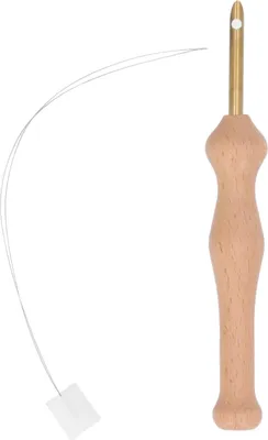 Produktbild von Stanznadel-Set, 5 mm, Stickset mit Holzgriff für DIY-Vorhänge, Kleidung, dekorative Malerei