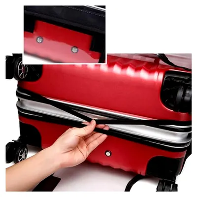 Imagen del producto de Funda protectora transparente para maletas, de 50,8 a 76,2 cm, en color  y transparente