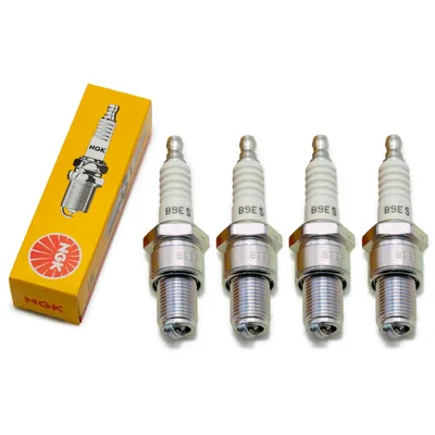 Obrázok produktu pre Sada zapaľovacích sviečok NGK 4x B9ES, 19,0 mm dlhý závit Ø 14,0 mm šesťhran 20,8 mm, medzera medzi elektródami 0,75 mm, tepelná hodnota 9, 2108 / 2611 / 7148