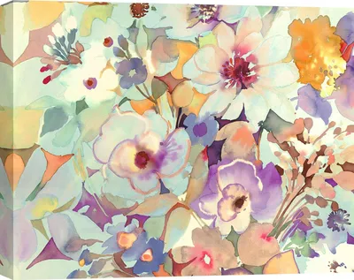 Imagen del producto de Cuadros sobre lienzo, flores - Kelly Parr - Floral francés II - 70 x 50 cm