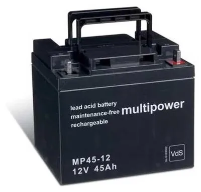 Produktbild von Multipower Bleiakku MP45-12 - 12V 45Ah (VdS)