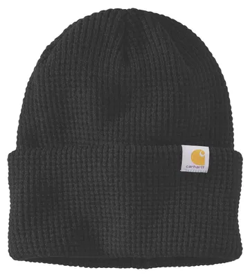 Produktbild von Carhartt 107187 Waffle Cuffed Beanie Black OS