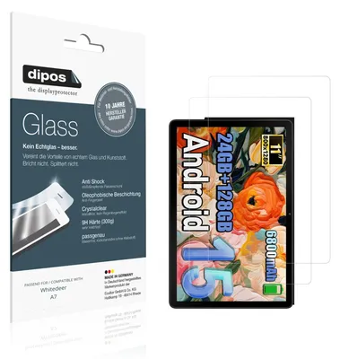 Image de 2x Protection ecrán pour Whitedeer A7 Verre souple Film Protecteur 9H dipos