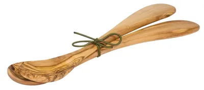 Produktbild von Redecker Salatbesteck Olivenholz klein rund 25 cm