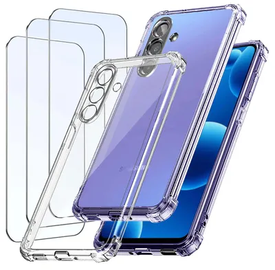 Produktbild von SET Etui für Samsung A56 5G ANTI-SHOCK CLEAR 3 STÜCK GLAS