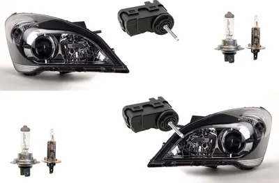 Productafbeelding van Johns, koplampen geschikt voor Kia Pro Ceed 09-, met H7 en H1 lampen, links en rechts, inclusief servomotor
