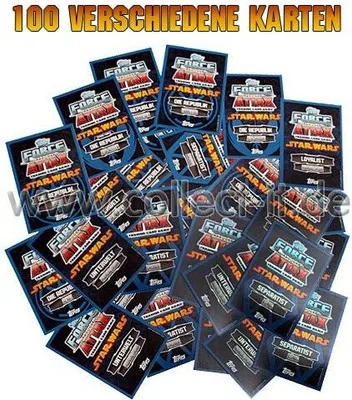 Produktbild von FA4 - Spar 6 - 100 verschiedene Base Karten- Deutsch - Star Wars Force Attax - SERIE 4