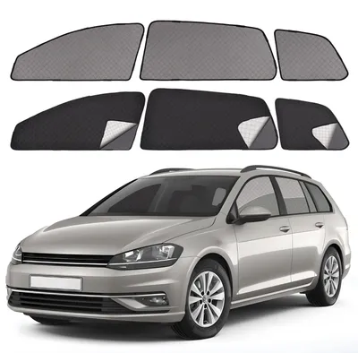 Produktbild von Sonnenschutz für die Seitenfenster des VW Golf 7 Variant 2013-2020, magnetischer Sichtschutz für die Autoscheibe, Verdunkelung, Sonnenblende mit UV-Schutz, atmungsaktiv, ideal zum Schlafen im Auto oder beim Camping.
