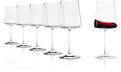 Productafbeelding van Stölzle Lausitz Bordeaux Glazen, Power 6-delige set. Hoogwaardige rode wijnglazen, optimaal voor Bordeauxwijn. Extra dunne Bordeauxglazen. Vaatwasmachinebestendige wijnglazen voor een maximale smaakbeleving. | EAN 4012632304230 | HAN 159 00 35