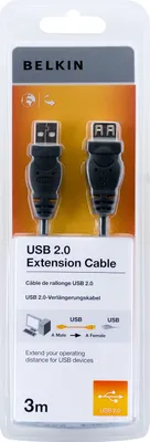 Produktbild von BELKIN USB 2.0 Kabel Verlängerung, 3m