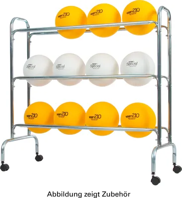 Produktbild von Ballregal für bis zu max. 12 Bälle, fahrbar