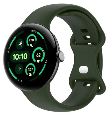 Image de Bracelet en silicone pour smartwatch Google Pixel Watch 4 / 3 45 mm avec boucle papillon