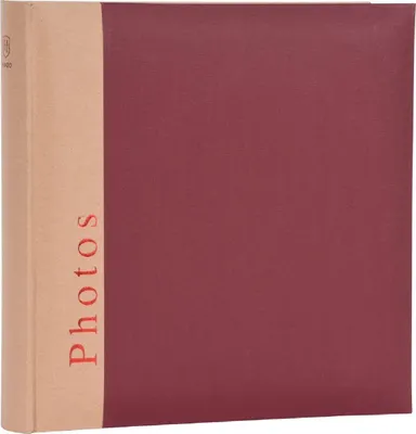 Image de Henzo Album photo jumbo Chapter bordeaux 30x30 cm 100 pages blanches pergamine