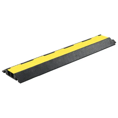 Produktbild von vidaXL Kabelbrücken Überfahrschutz 2 Stk. 2 Kanäle Gummi 101,5 cm