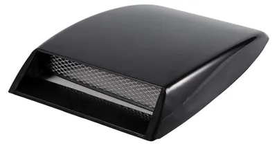 Image de Cache de ventilation pour capot de voiture - Universel, décoratif, pour l'admission d'air - Noir - Entrée d'air de haute qualité - Convient à la plupart des véhicules...