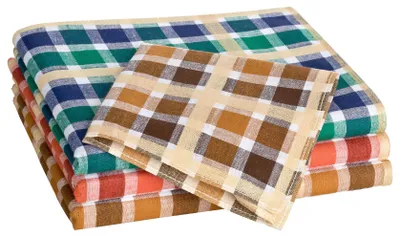 Tobeni 12 Damen Taschentücher 100 Baumwolle farbig 30 x 30 cm Design 6