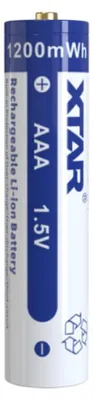 Image de Pile au lithium rechargeable 1,5 V AAA R3 750 mAh pour circuit imprimé (4 pièces) Xtar-1.5v0.7ah-aaa