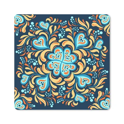 Produktbild von MuchoWow® Mauspad Mousepad Vierblättriges Kleeblatt - Herz - Muster 20x20 cm - Mousepads - Maus Mat - Pad - Mausunterlage - Desk Mat - Bureauartikeln