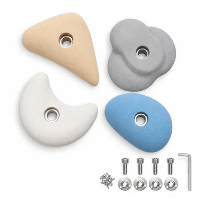 Produktbild von MAMOI® Klettergriffe Set, Klettersteine für die Wand, Indoor und Outdoor Klettergriffe, Klettergriffe für Kinder, Bouldergriffe
