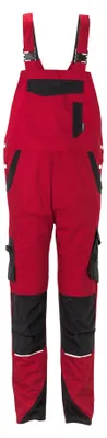 Produktbild von Planam Latzhose Norit Herren Gr. 24 rot/schwarz