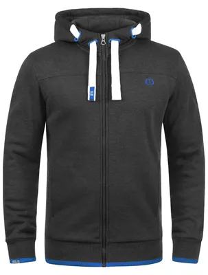Produktbild von Solid SDBenjaminZip Herren Sweatjacke Kapuzenjacke Hoodie mit Kapuze Reißverschluss Kordelzug Baumwollmischung Regular fit
