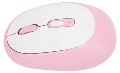 Obrázok produktu pre Bezdrôtová myš – tichá prenosná optická myš s rozlíšením 800, 1600 a 2400 DPI, pracujúca na frekvencii 2,4 GHz, s USB prijímačom pre notebooky a počítače Chromebook, ružová