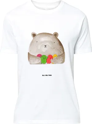 Produktbild von Mr. & Mrs. Panda oberteil Bär Gefühl - Weiß - Geschenk, Motiv-Shirt, Tshirt, S T-Shirt, Wahnsinn, Durchgedreht, mit Aufdruck, Verrückt, Statement-Shirt, Teddy