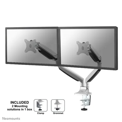 Image de Neomounts TIS 10"-32" 2TFT 2 Gelenke silber Max.18KG