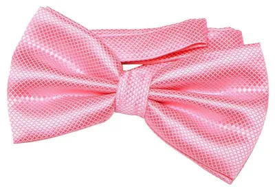 Produktbild von DonDon Herren Fliege 12 x 6 cm gebunden mit Hakenverschluss und größenverstellbar für besondere Anlässe pink