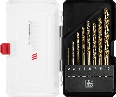 Produktbild von PARKSIDE PERFORMANCE® Bohrer-Set mit Sechskantschaft (HSS Spiralbohrer Set 8tlg.)
