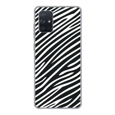 Produktbild von MuchoWow® Handyhülle Schutzhülle Hülle für Samsung Galaxy A51 Tiermuster - Zebra - Schwarz Silikon Softcase Handy Hülle - Schutzabdeckung