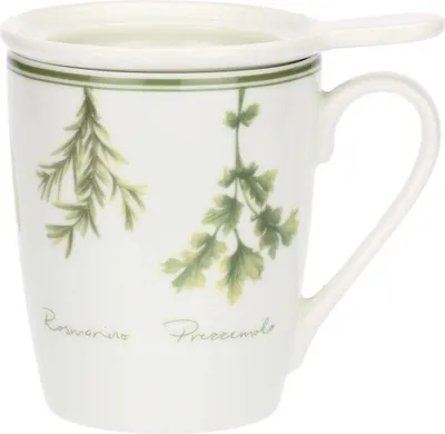 Zdjęcie produktu dla La Porcellana Bianca Coltivia kubek z pokrywką NPCU10131376P00