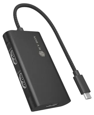 Produktbild von ICY BOX Adapter für USB Type-C zu 3x HDMI