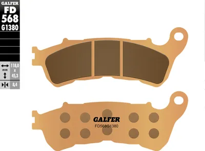 Immagine prodotto di Pastiglie freno Galfer FD568G1380 in metallo sinterizzato SCOOTER anteriori per Honda S-Wing 125 / 150 cc