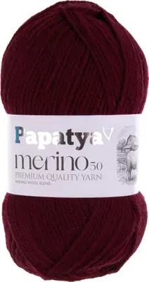 Produktbild von Papatya Merino50 Winterwolle 100g Strickgarn 50% Wolle Häkelgarn