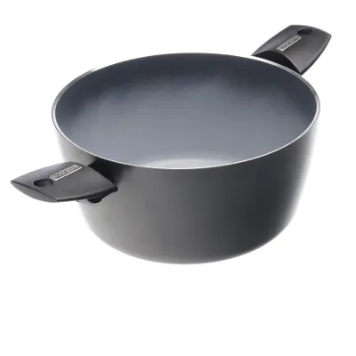 Image de Casserole à deux poignées, 20 cm, couleur bleu, sans nickel