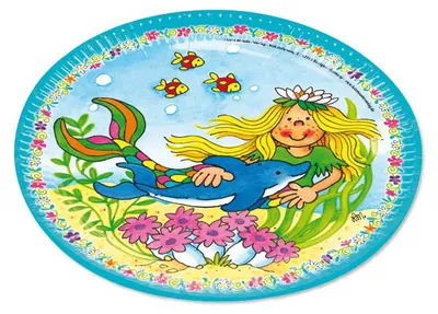 Produktbild von LUTZ MAUDER Kindergeburtstag Partyteller Nixe Sina
