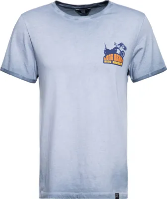 Produktbild von KING KEROSIN Roll-Up T-Shirt Oilwash Long Beach Hellblau S