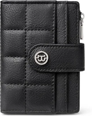 Produktbild von Kleine Geldbörse für Damen Kunstleder RFID-Blockierung Kreditkartenetui Kompakte Portemonnaie mit Reißverschluss Münztasche RFID-Schutz für Sicherheit