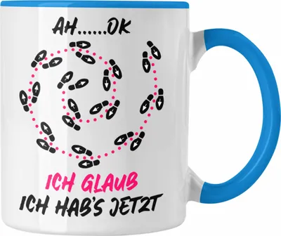 Produktbild von Trendation - Tänzer Tänzerin Tasse Geschenk Sprüche Männer Frauen Tanzlehrer Geschenkidee (Blau)
