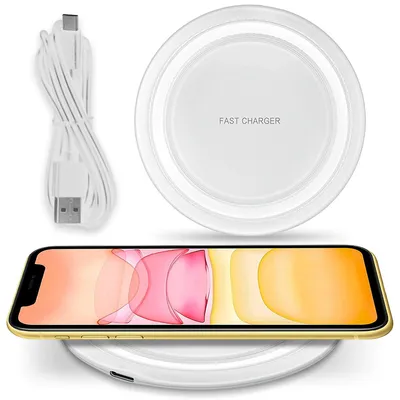 Produktbild von QI Wireless Ladestation für Apple iPhone 17 16 Kabellos Induktive Ladegerät 15W