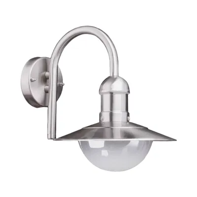 Produktbild von Lindby Außenwandleuchte Damion, 30 cm, Edelstahl, E27, IP44