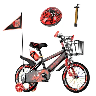 Produktbild von Habib Kinderfahrrad 12" 14" 16" | Komplett-Set mit GRATIS Helm & Pumpe: Rot / 14 zoll