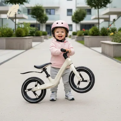 Produktbild von Laufräder Kinder Laufrad Kinderlaufrad Balance Bike Laufrad für Kinder SPORT Nylonschutzblech leicht aufpumpbares Rad ab 2 Jahren beige