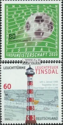 Produktbild von Briefmarken BRD 2021 Mi 3611,3615 (kompl.Ausg.) gestempelt Fußball-EM