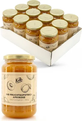 Produktbild von KoRo I  Fruchtaufstrich Aprikose 12 x 460 g