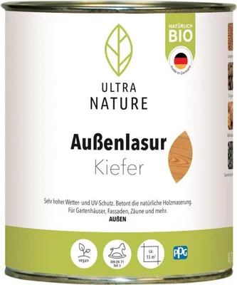 Produktbild von Ultra Nature Außenlasur Kiefer 0,75 l - 682364